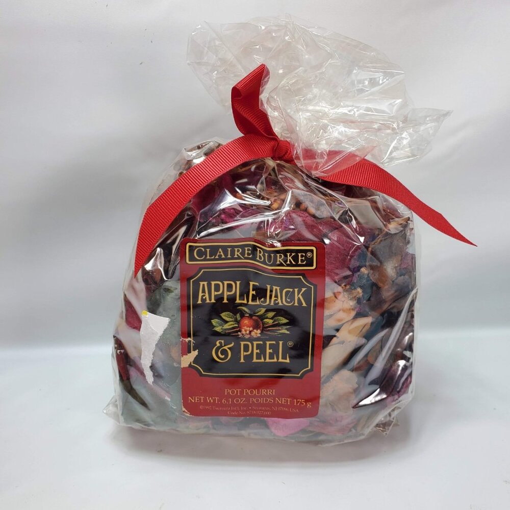 Vintage Claire Burke Decorative Potpourri Bag Applejack & Peel Scent 6.1 oz Gift